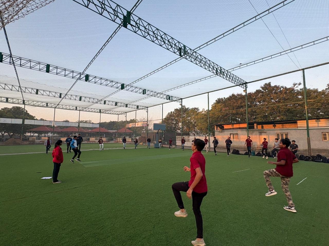 The Vocational Course on Fitness and Wellness was successfully conducted by the Sports Department from 18th to 20th December 2025 with the objective of equipping students with essential knowledge and practical skills related to fitness training and holistic wellness. The program was led by expert Mr. Rahul Baraiya, who possesses extensive experience in the field of fitness education and professional training.

During the three-day course, students were introduced to fundamental concepts of physical fitness, functional training, flexibility exercises, strength conditioning, and injury prevention. The expert emphasized the importance of correct posture, scientific exercise techniques, and consistency in maintaining physical health. Practical demonstrations and hands-on sessions enabled students to understand real-life applications of fitness principles.

The course also highlighted the significance of mental well-being, lifestyle management, and balanced nutrition as integral components of wellness. Interactive discussions encouraged students to ask questions and gain clarity on career opportunities in the fitness and wellness industry, including roles such as fitness trainer, wellness coach, and health instructor.

Overall, the vocational course proved to be highly informative and engaging. It motivated students to adopt fitness as a lifelong habit while also considering it as a viable professional pathway. The event successfully fulfilled its objective of promoting health awareness and skill development among students.
